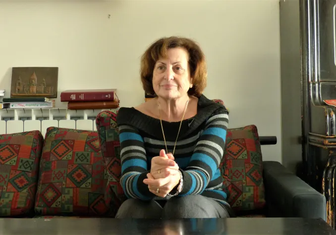 Figure des mouvements palestiniens chrétiens pour la paix, Nora Carmi a connu pas moins de trois Jérusalem. ©Aline Jaccottet