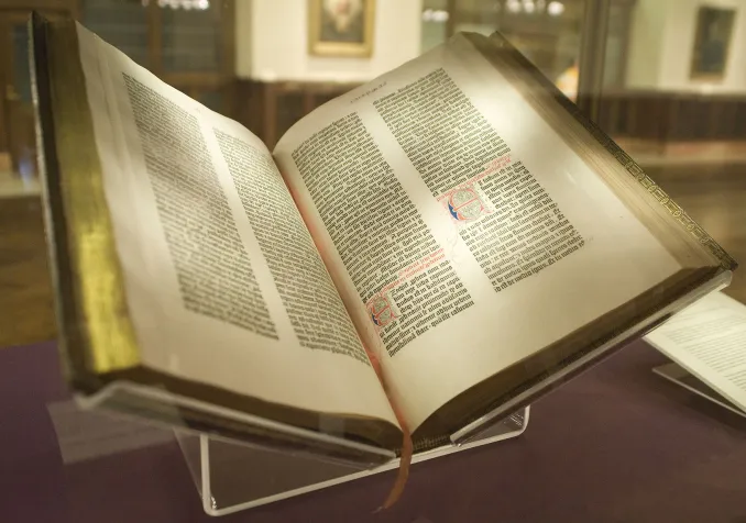 Bible de Gutenberg © Flickr CC BY-SA 2.0 / NYC Wanderer