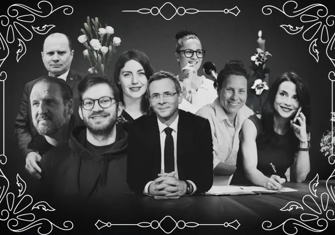 Philippe Leuba, Nicolas Feuzm Thomas Wiesel, Léonore Porchet, Philippe Revaz, Marie Riley, Phanee de Pool, Laetitia Guinand  Lucien Cogne, Réformés.ch