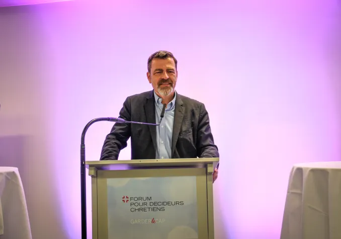 ©DR / Roland Decorvet au Forum romand pour décideurs chrétiens 