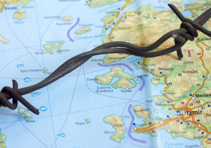 Lʹîle grecque de Lesbos est devenue un cul-de-sac pour les migrants ©iStock