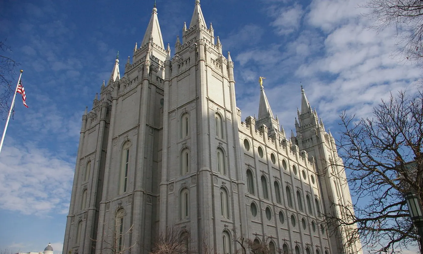 Temple des mormons à Salt Lake City ©Scott Catron from Sandy, Utah, USA, CC BY-SA 2.0 Wikimedia Commons
