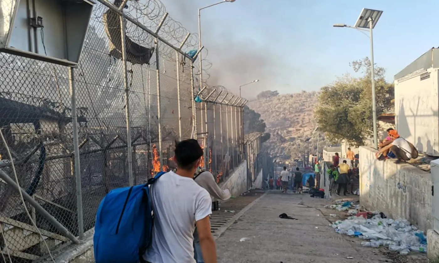 Incendie de Lesbos @Facebook/Wadi