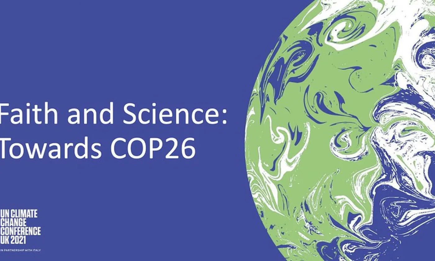 Logo "Foi et science" pour la COP26 ©Flikr/UK in Holy See