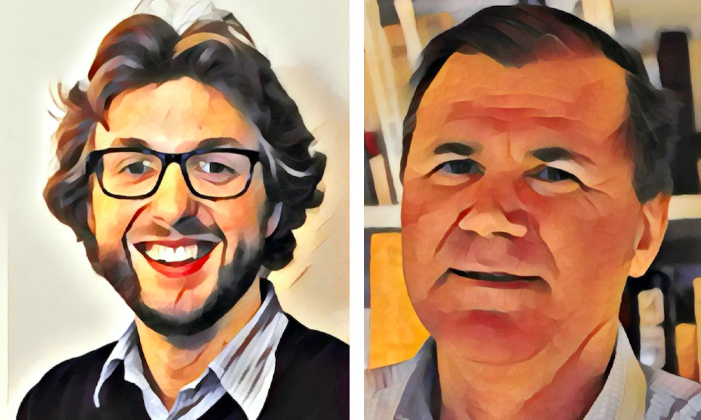 Davide Pesenti & Martin Hoegger © Cath.ch / Réformés.ch