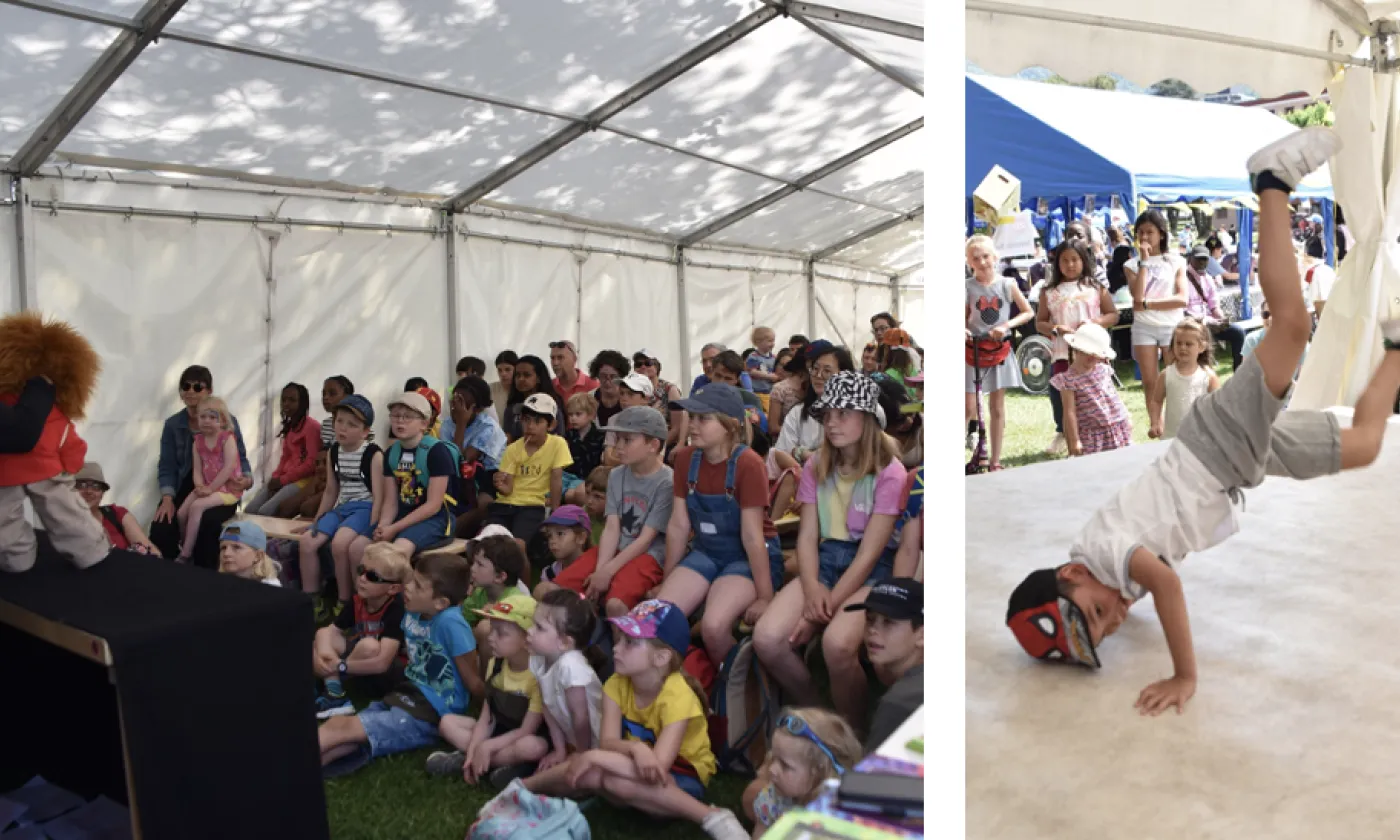 Les Théopopettes ont eu un énorme succès auprès des enfants / Atelier breakdance ©G. Jaton