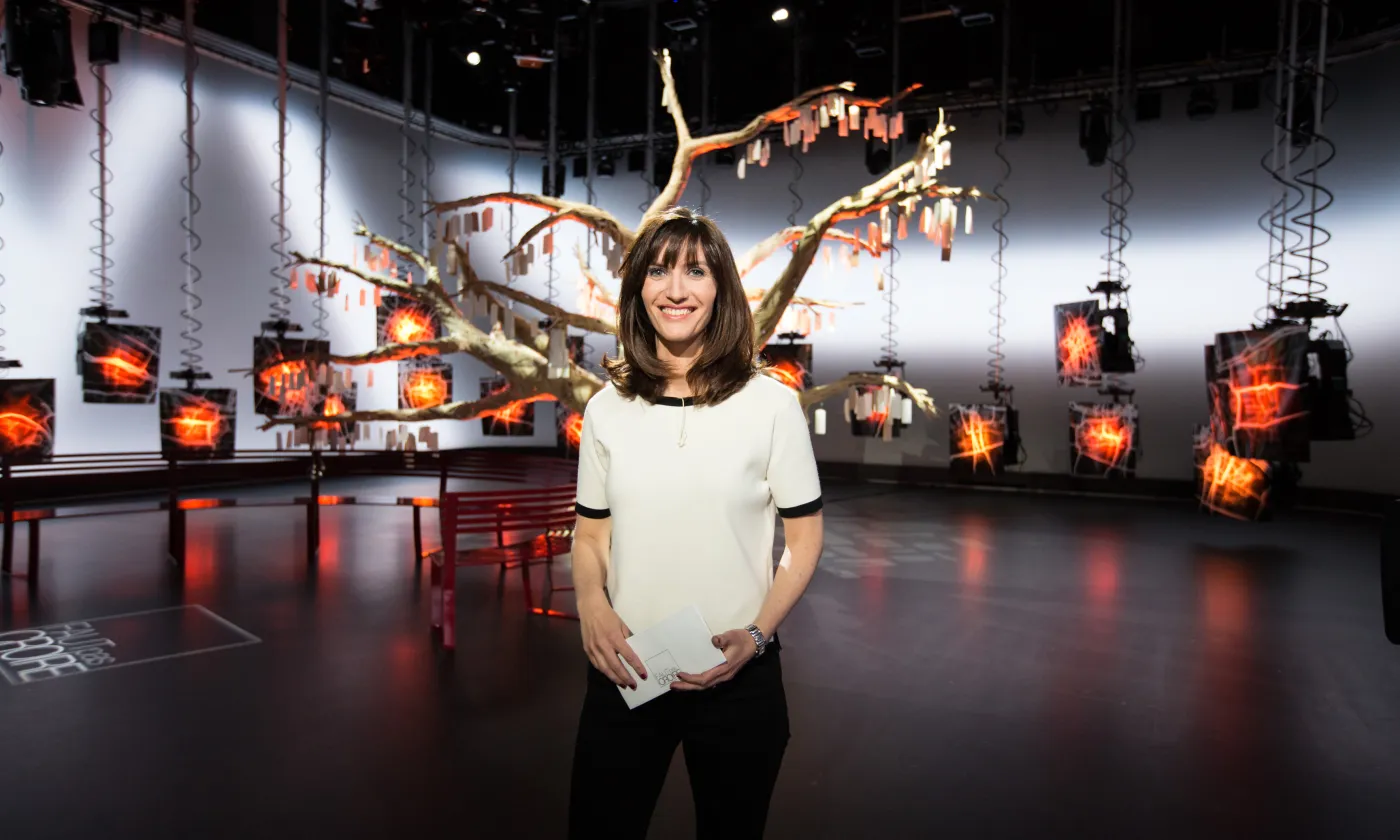 Samedi 15 février, Aline Bachofner présentera pour la dernière fois l'émission «Faut pas croire» de la RTS. DR