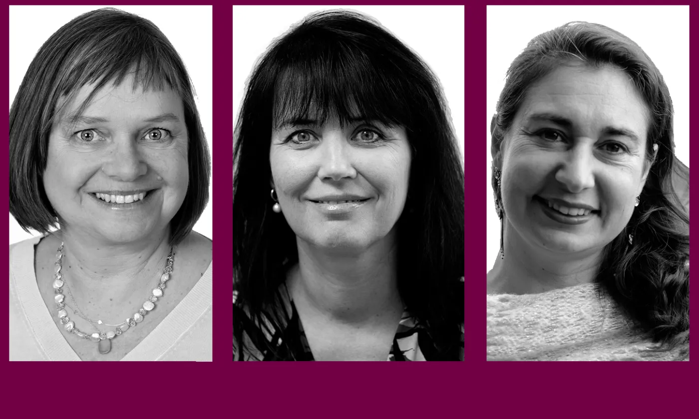 Anne-Marie Fuchsluger, Priska Spörri et Stéphanie Simpson © DR