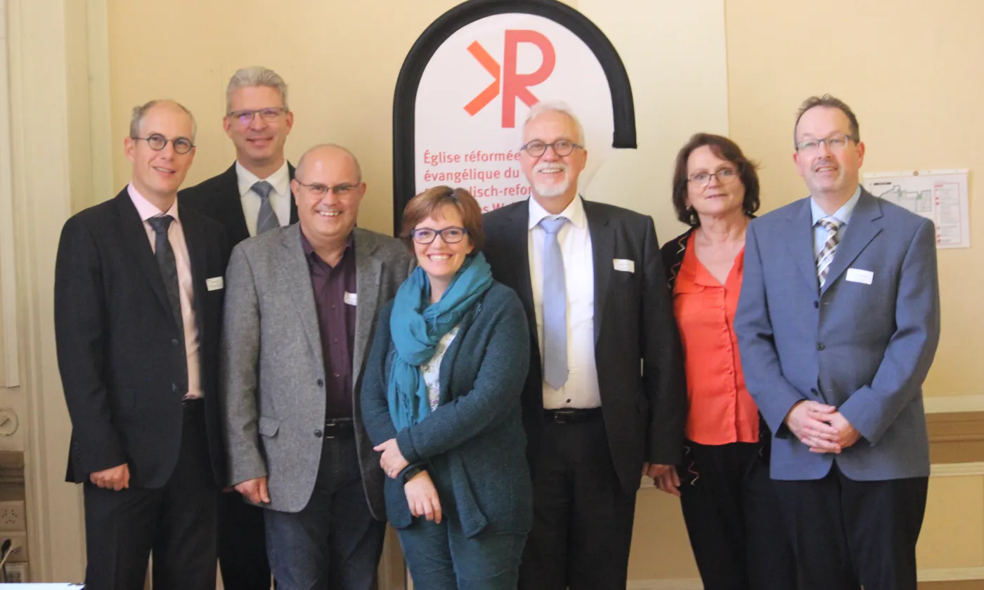 Le nouveau Conseil synodal de l'EREV pour la législature 2020-2024. Pierre Boismorand