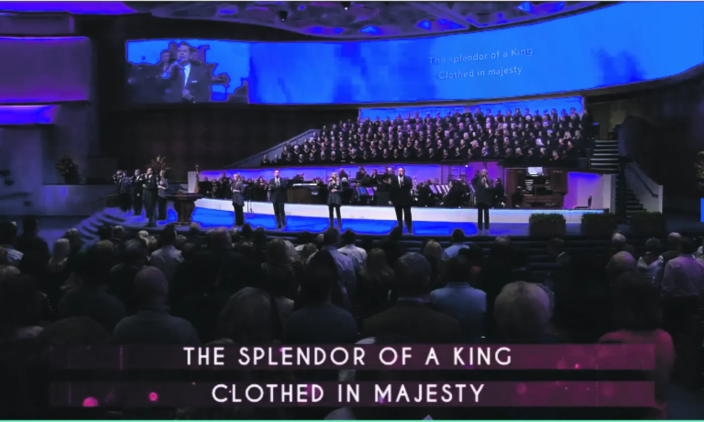 Hommage à Donald Trump lors du sermon du culte de Pâques à la First Baptist Church de Dallas. « Des millions d’Américains vous sont reconnaissants pour votre sagesse. Grâce à votre imposant leadership, nous allons vaincre cette crise. » © Thomas Harms (capture d'écran)