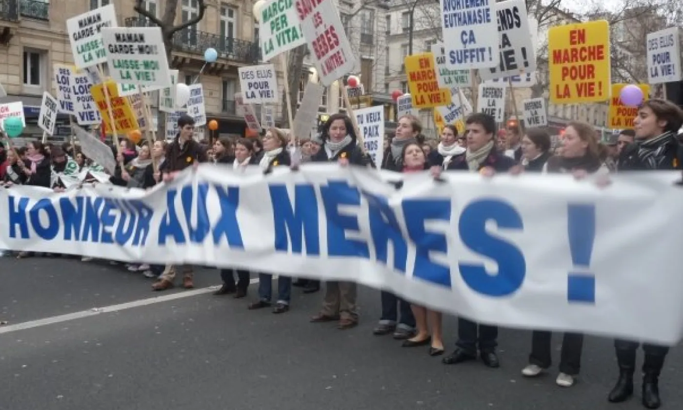 "Marche pour la vie", Paris, 2009 ©Gavroche point final, Public domain, via Wikimedia Commons