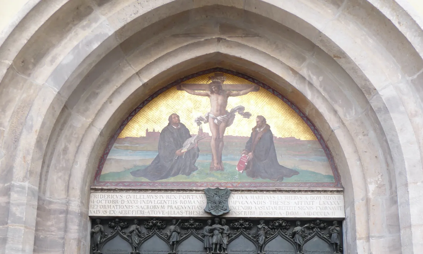 La Porte des thèses, Eglise du Château, Wittenberg. © Alain Wirth
