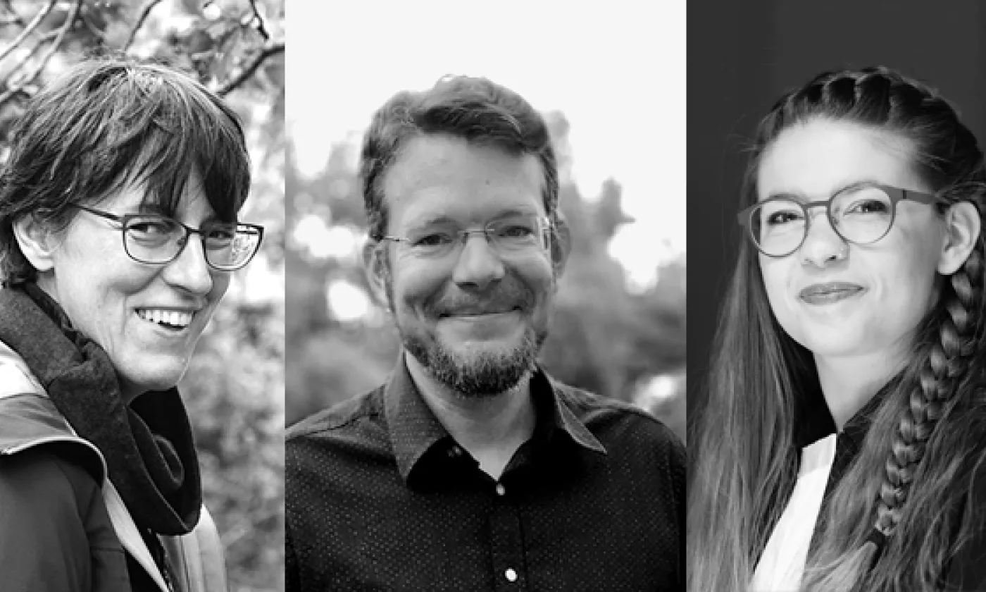 De d. à g. Sandrine Landeau, Vincent Demaurex, Maëlle Bader © DR