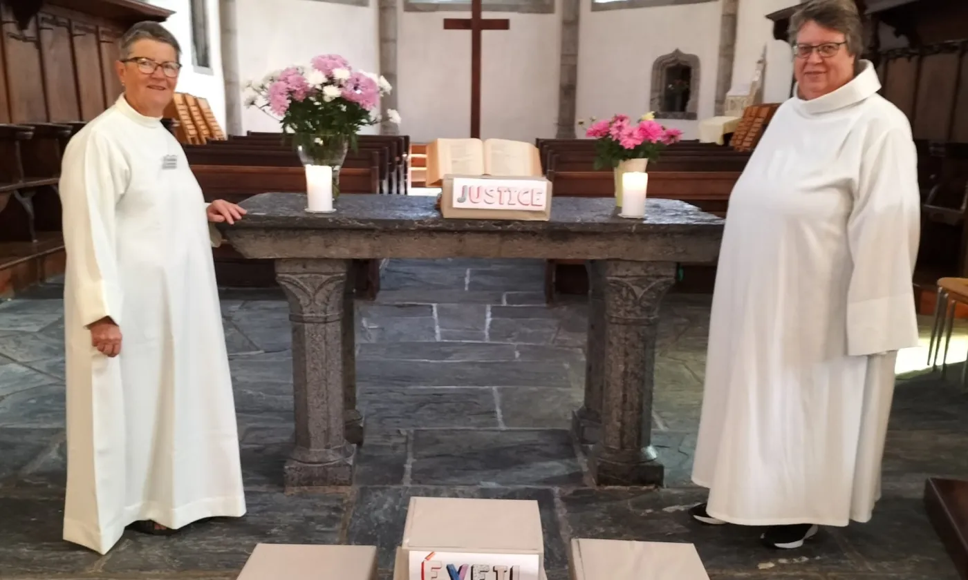 Judith Warpelin et Hélène Denebourg ont développé des projets communs comme des célébrations œcuméniques. ©DR