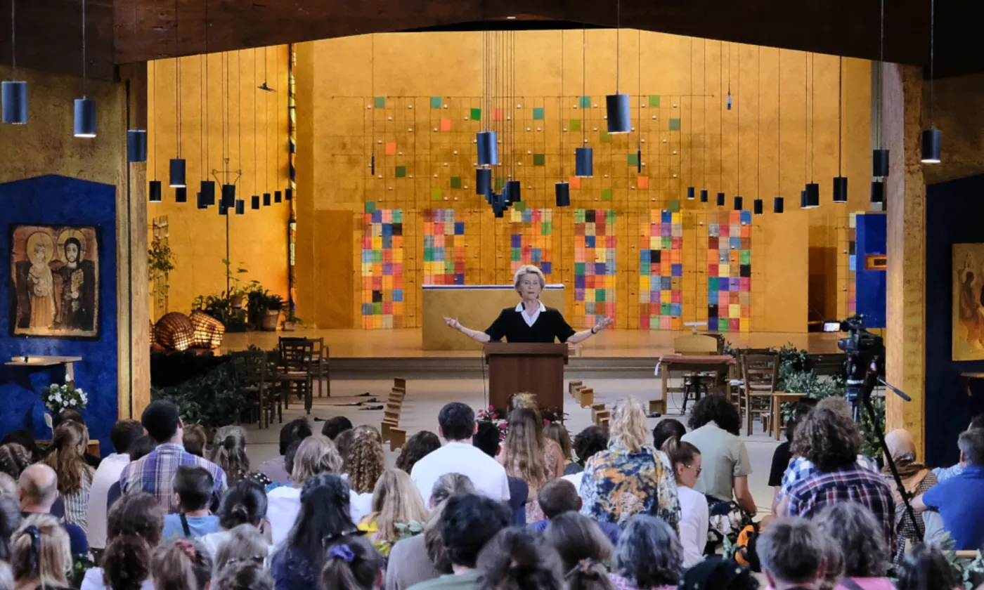 La présidente de la Commission européenne Ursula von der Leyen a passé deux jours dans la communauté œcuménique de Taizé Olivier Sittel