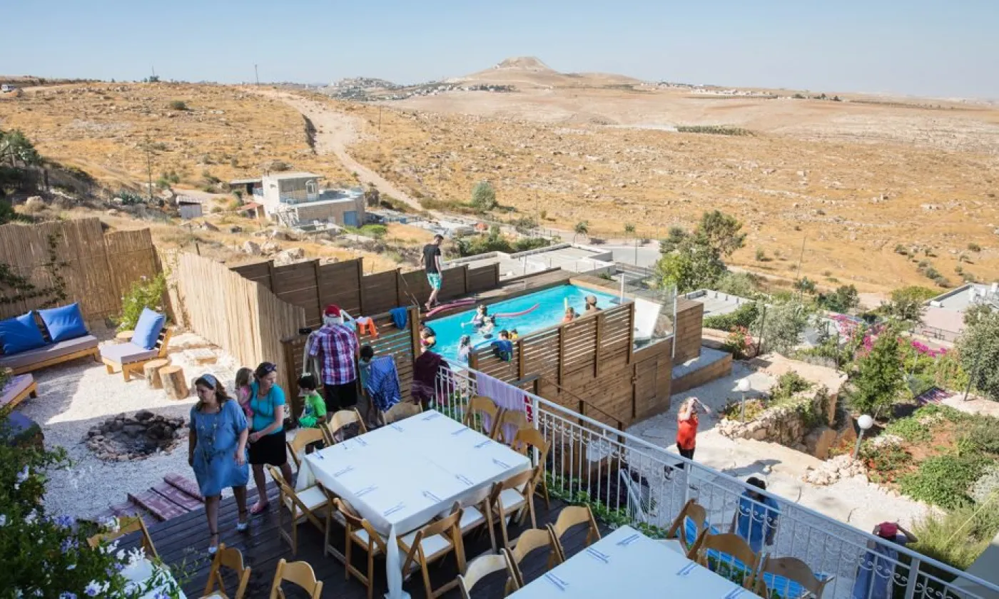 La Villa Hérodien, dans la colonie de Tekoa en Cisjordanie ©RNS/Noam Feiner/Lewis Weinger