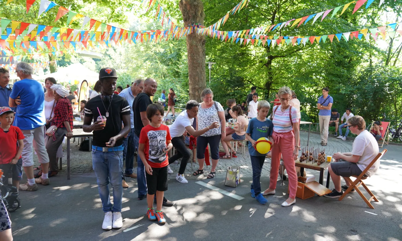 Durant la fête d’Action parrainage, il était possible de s’initier à différents jeux. ©Action parrainage