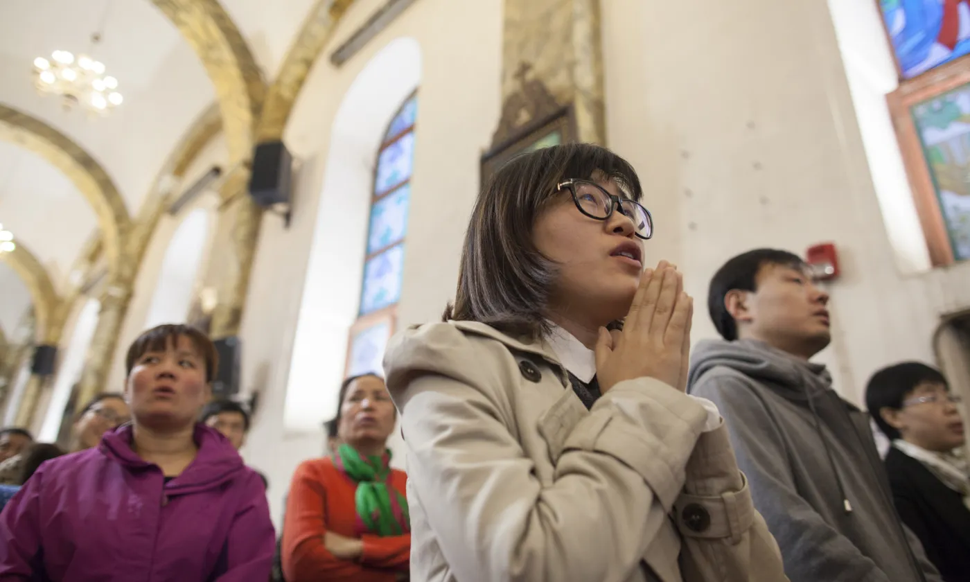 Service religieux dans la cathédrale de l'Immaculée Conception à Pékin, en Chine. ©iStock/FangXiaNuo
