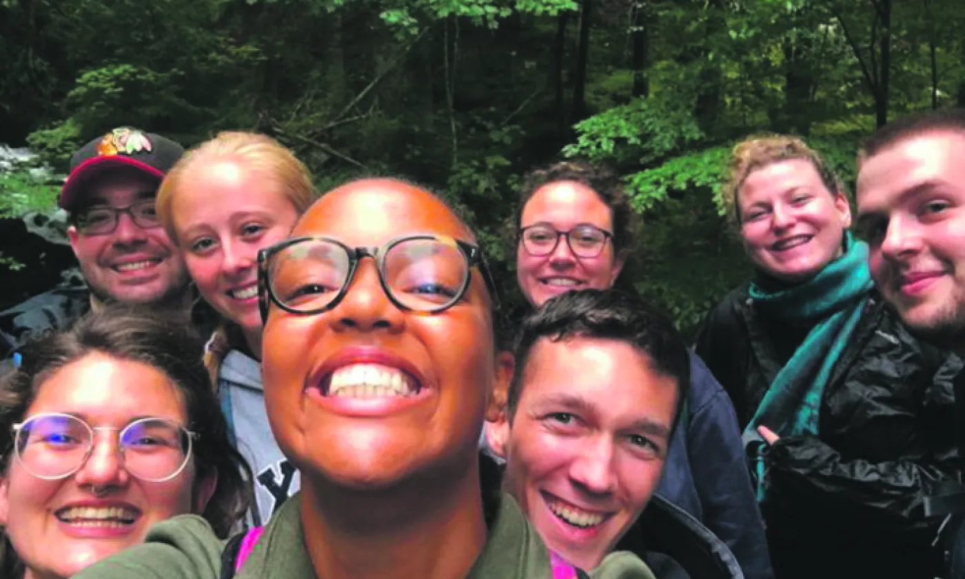 Une équipe d'Agora lors d'une sortie en 2018 © DR Agora