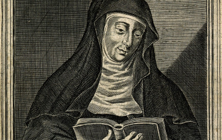 Hildegarde de Bingen, gravure de W. Marshall / © cc by NC: Mark Cartwright